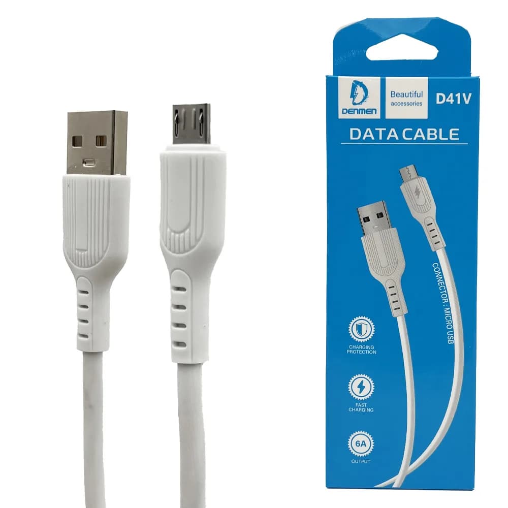 کابل MICRO یک متری فست شارژ مدل D41V — تصویر ۲