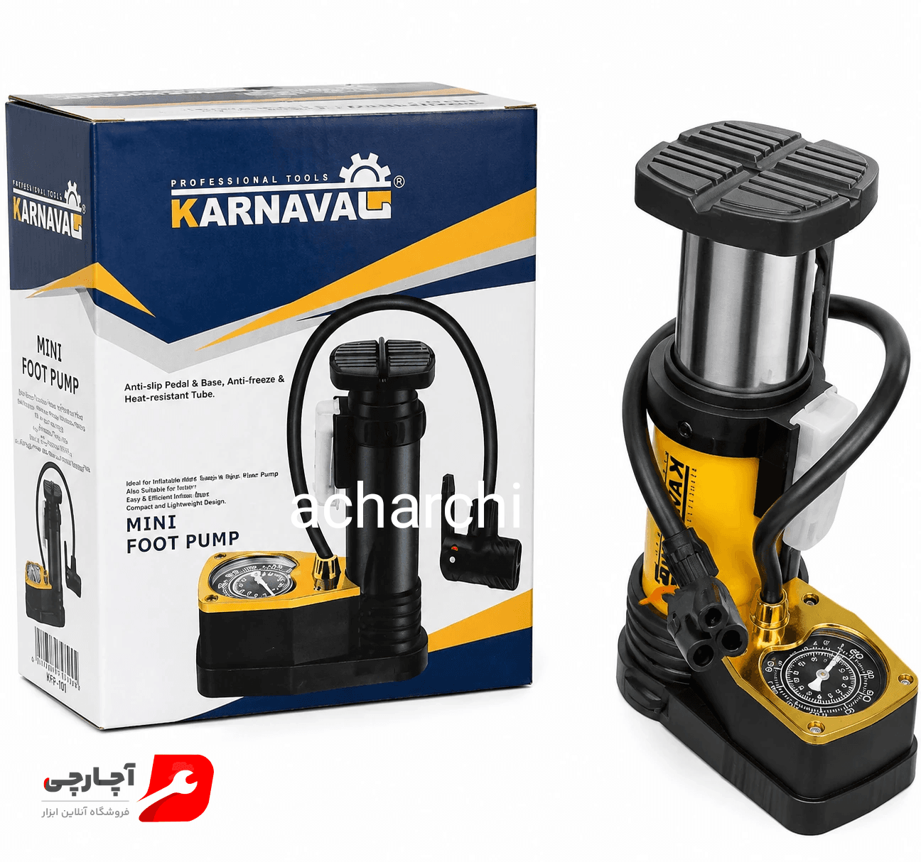 تلمبه پایی و دستی مینی کارناوال همراه با پمپ های تقویت شده مدل k1