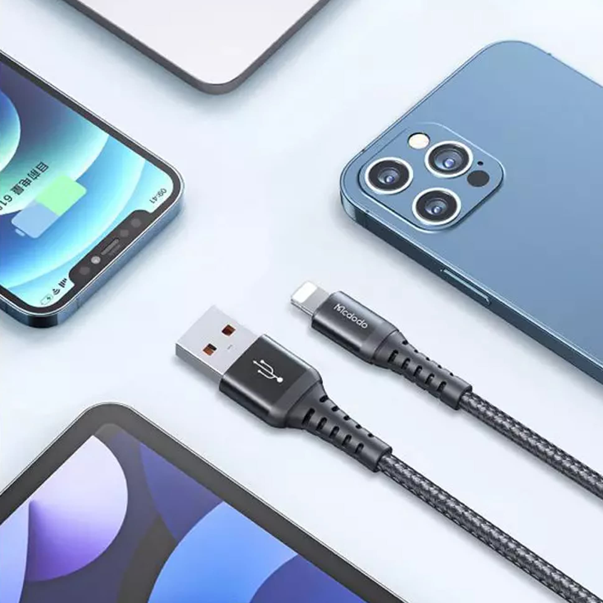 کابل شارژ سریع لایتنینگ مک دودو مدل MCDODO CA226 Now Series Data Cable 1M — تصویر ۲