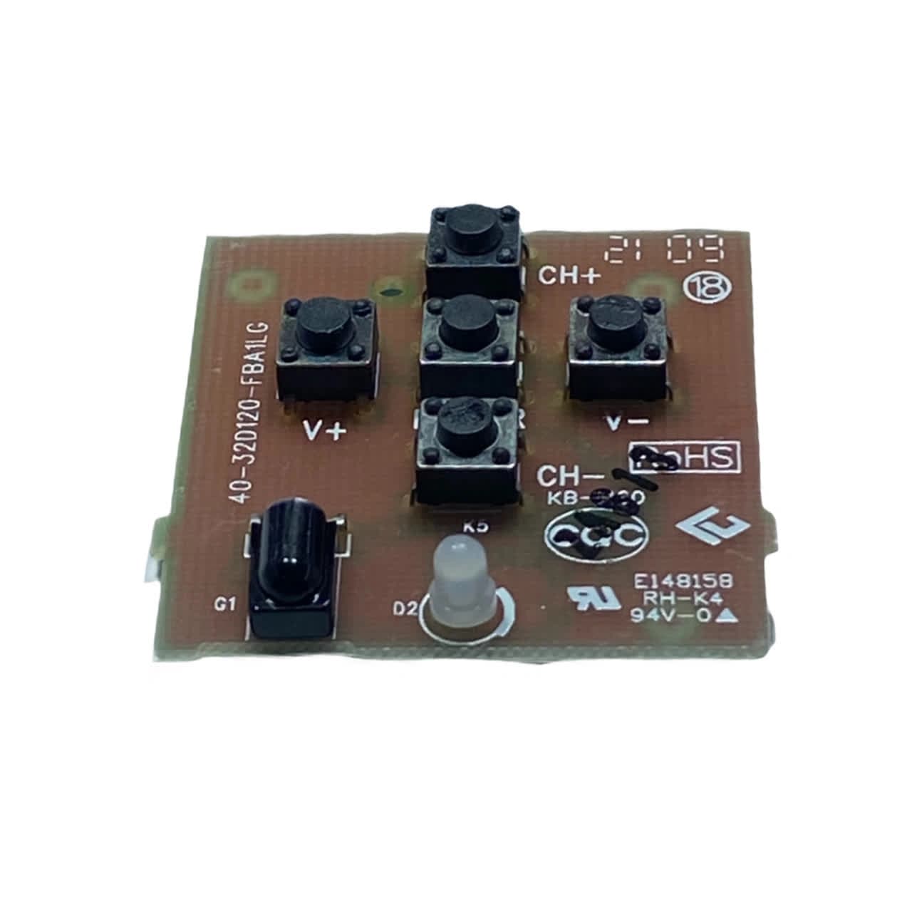 کنترل منو و گیرنده مادون قرمز تلویزیون های ایکس ویژن و ایوولی مدل 43EV100D — تصویر ۳