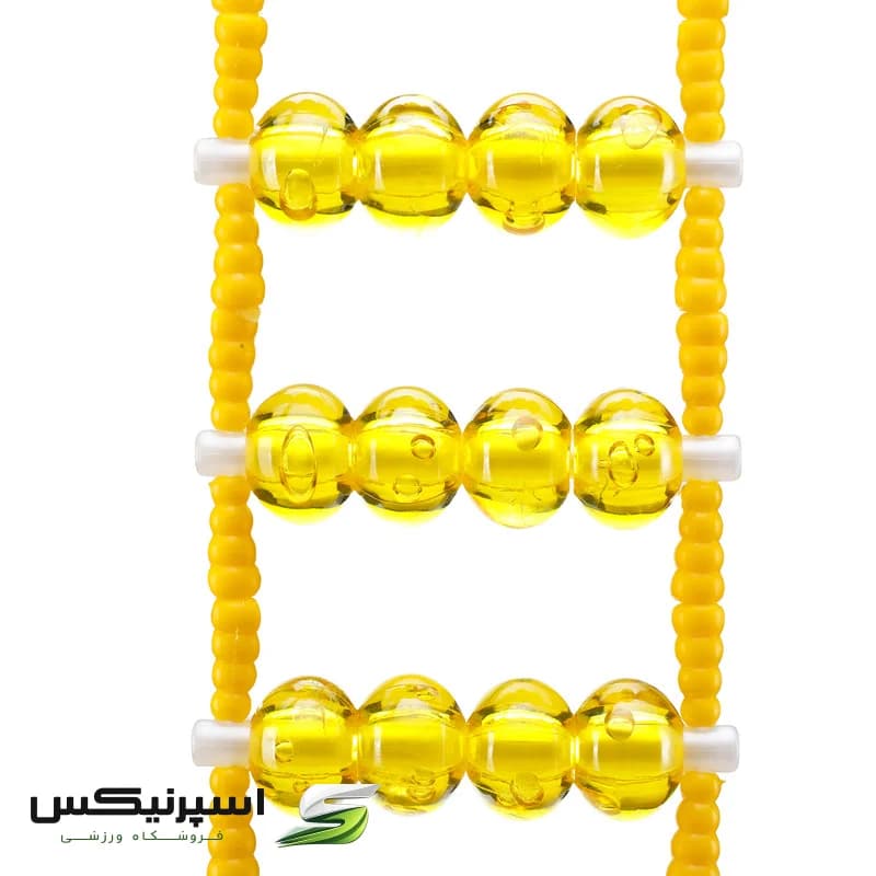 ماساژور دستی کمر تن زیب مدل مهره ای با طول 110 سانتی‌متر و 48 گوی مهره‌ای جهت رفع خستگی، کاهش استرس و بهبود گردش خون — تصویر ۴