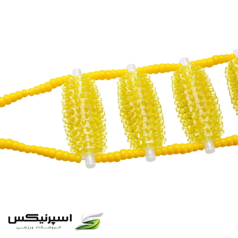 ماساژور دستی کمر تن‌زیب مدل سوزنی با طول 112cm و 9 رول سوزنی کریستالی، دارای 2 دسته پلاستیکی برای ماساژ عمیق، رفع خستگی، کاهش استرس و بهبود خواب — تصویر ۴
