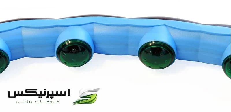 حلقه تناسب اندام اورانوس مدل PVCBumps01 با وزن 1000 گرم، قطر 99 سانتیمتر، دارای 36 برجستگی ژلهای و 6 قطاع پلاستیکی بادوام، تحت لیسانس شرکت تنزیب — تصویر ۵