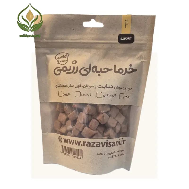 خرما حبه ای رژیمی رضوی ساده