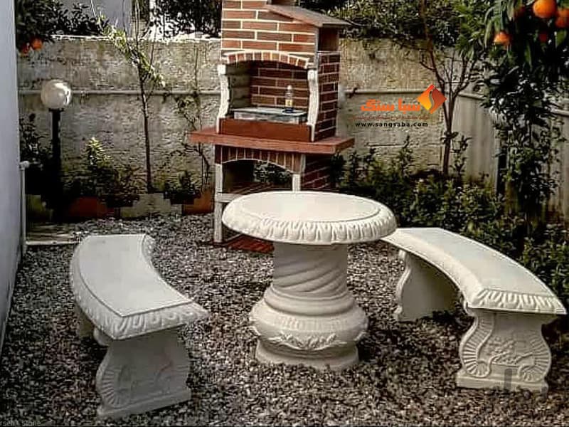 نیمکت طرح سنگ