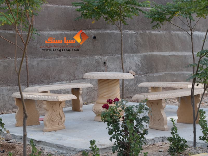 نیمکت طرح سنگ — تصویر ۳