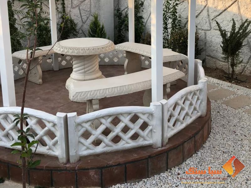 نیمکت طرح سنگ — تصویر ۴