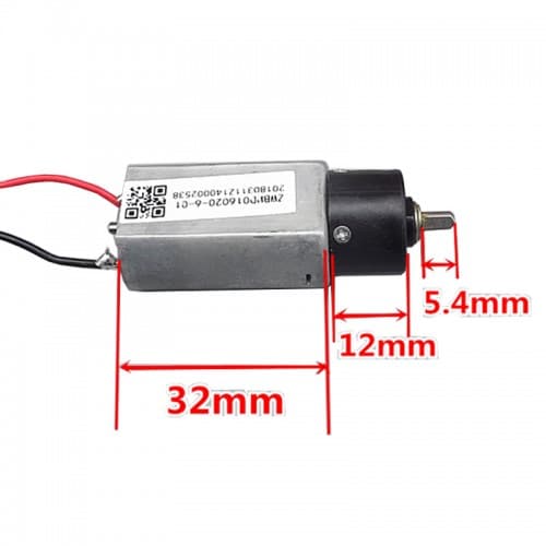 موتور دی سی گیربکس دار خورشیدی WFF-180SH (3~6V 1200RPM) — تصویر ۲