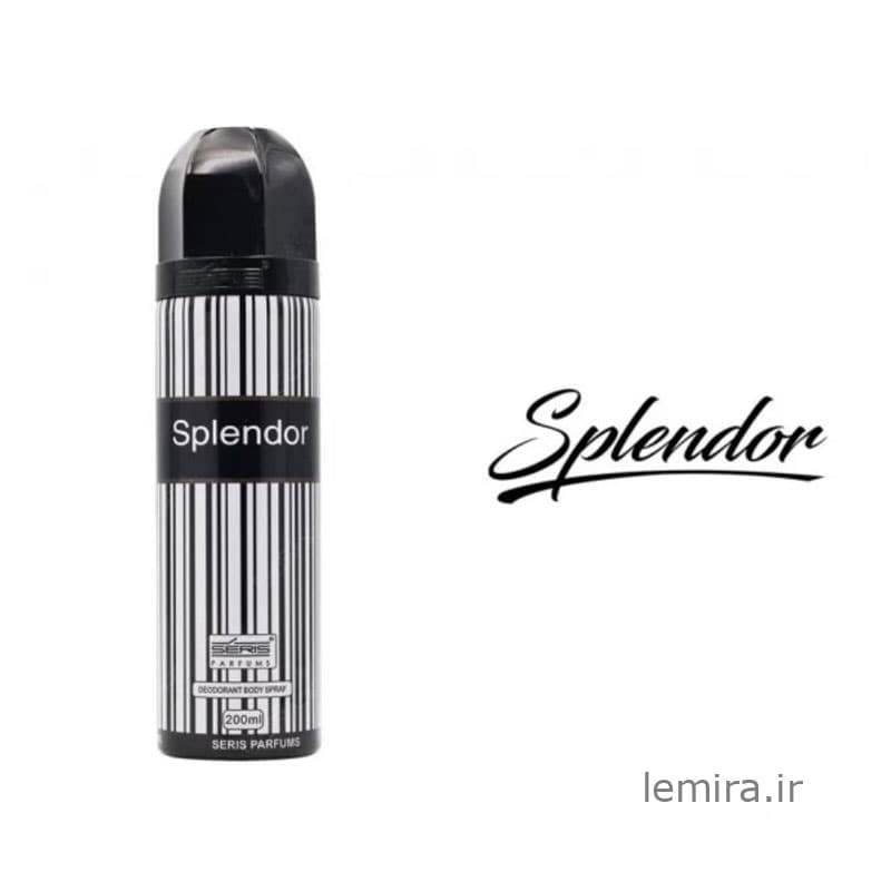 اسپری خوشبوکننده بدن اسپلندور Splendor سریس پرفیوم 200 میل