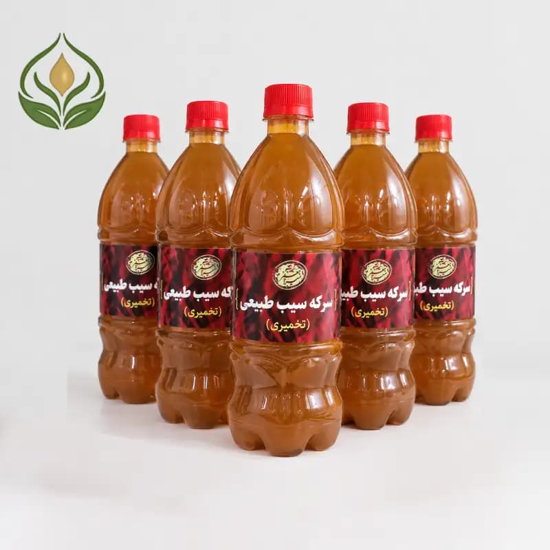سرکه سیب تخمیری طبیعی | اصل و ارگانیک، مناسب مصرف روزانه — تصویر ۳