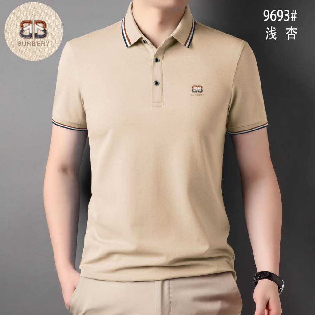 تیشرت یقه دار برند BURBERRY باربری — تصویر ۳
