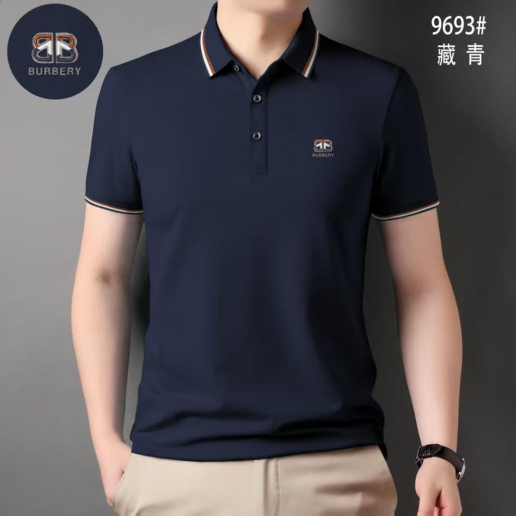 تیشرت یقه دار برند BURBERRY باربری — تصویر ۲