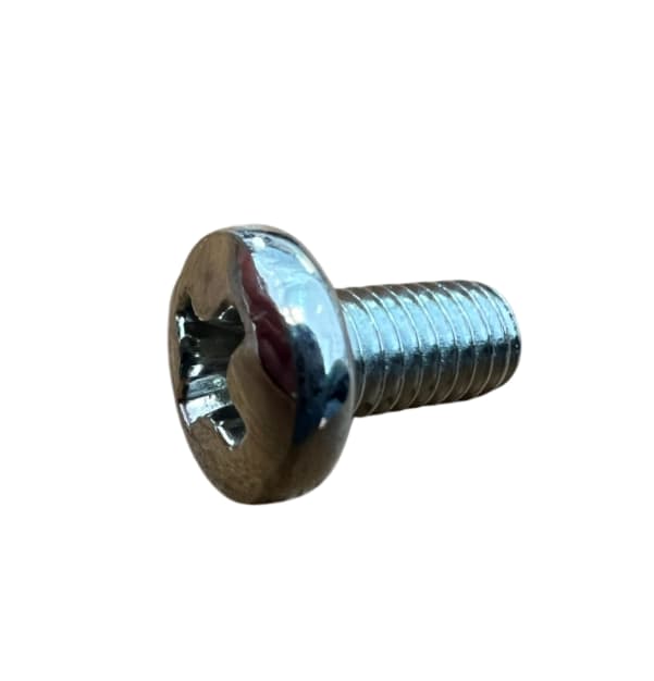 پیچ کروم دنده ریز سرگرد سایز3 قد 8میلیمتر قطر سر پیچ 6 میلیمتر بسته 20 عددی