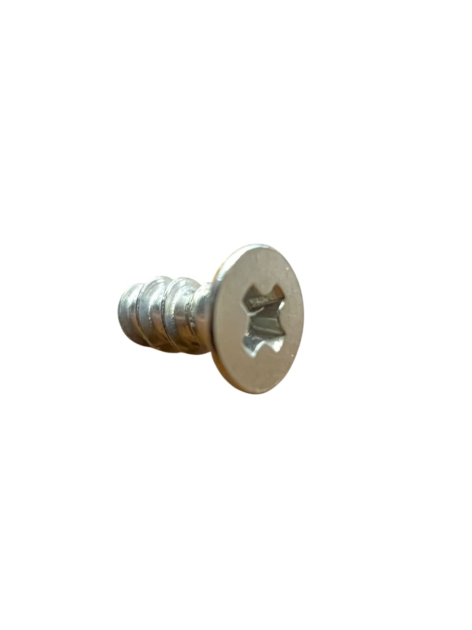 پیچ کروم دنده آهنی و پلاستیکی سرتخت کونیک سایز2/5 قد 6 وقطر سر پیچ4 میلیمتر بسته 20عددی