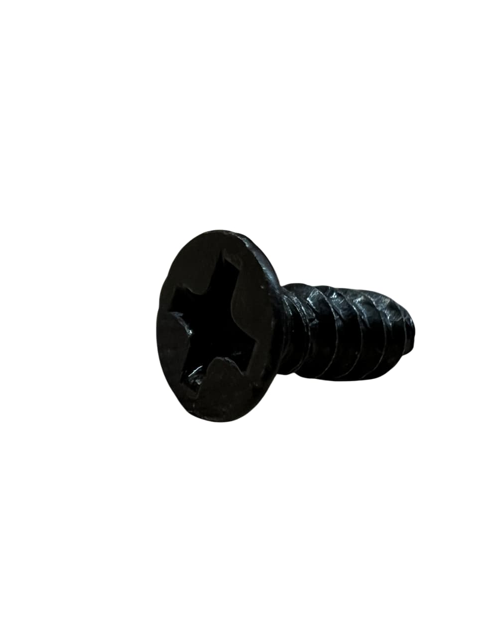 پیچ مشکی دنده آهنی و پلاستیکی سرتخت کونیک سایز3 قد 8 وقطر سر پیچ6 میلیمتر بسته 20عددی