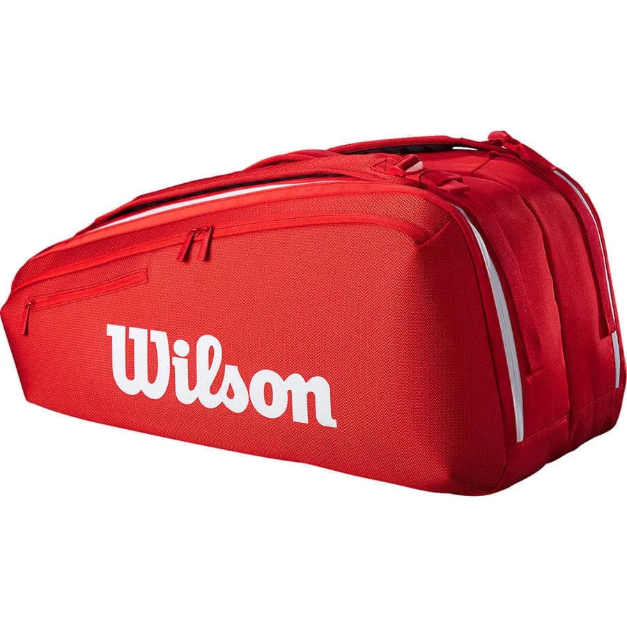 ساک تنیس ویلسون مدل Wilson Super Tour Red 9 Pack 2025 (9 راکته)