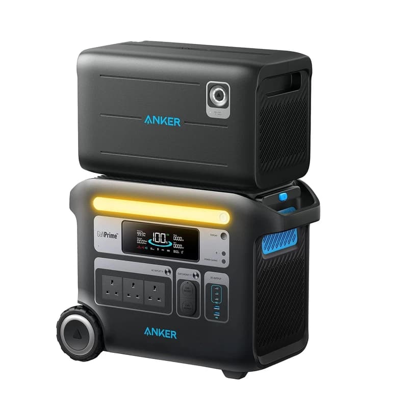 پاور استیشن انکر مدل SOLIX F2000 A1780 ظرفیت 2048 وات ساعت به همراه باتری کمکی با ظرفیت 4096 وات ساعت