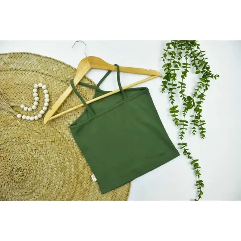 تاپ کبریتی زنانه بند ضربدری فری سایز — تصویر ۸