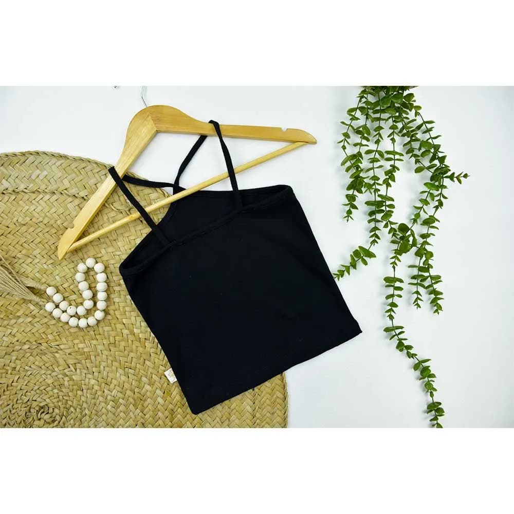 تاپ کبریتی زنانه بند ضربدری فری سایز — تصویر ۱۲