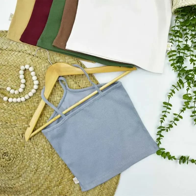 تاپ کبریتی زنانه بند ضربدری فری سایز — تصویر ۲