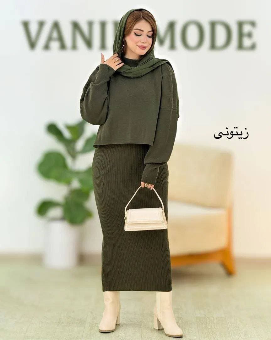 بلوز دامن بافت شیک و دلربا — تصویر ۵