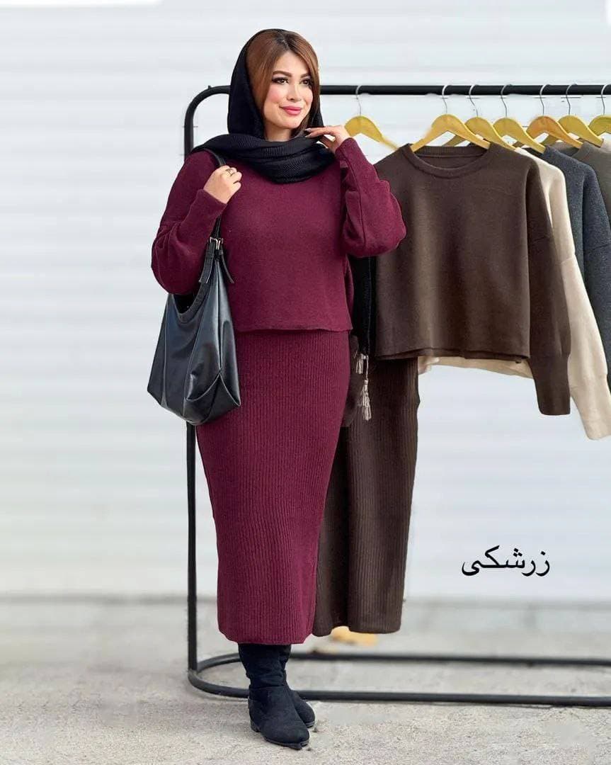 بلوز دامن بافت شیک و دلربا — تصویر ۴