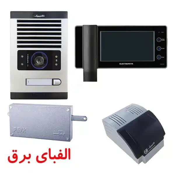 پکیج آیفون تصویری 1 تا 12 واحدی مدل 1294 الکتروپیک