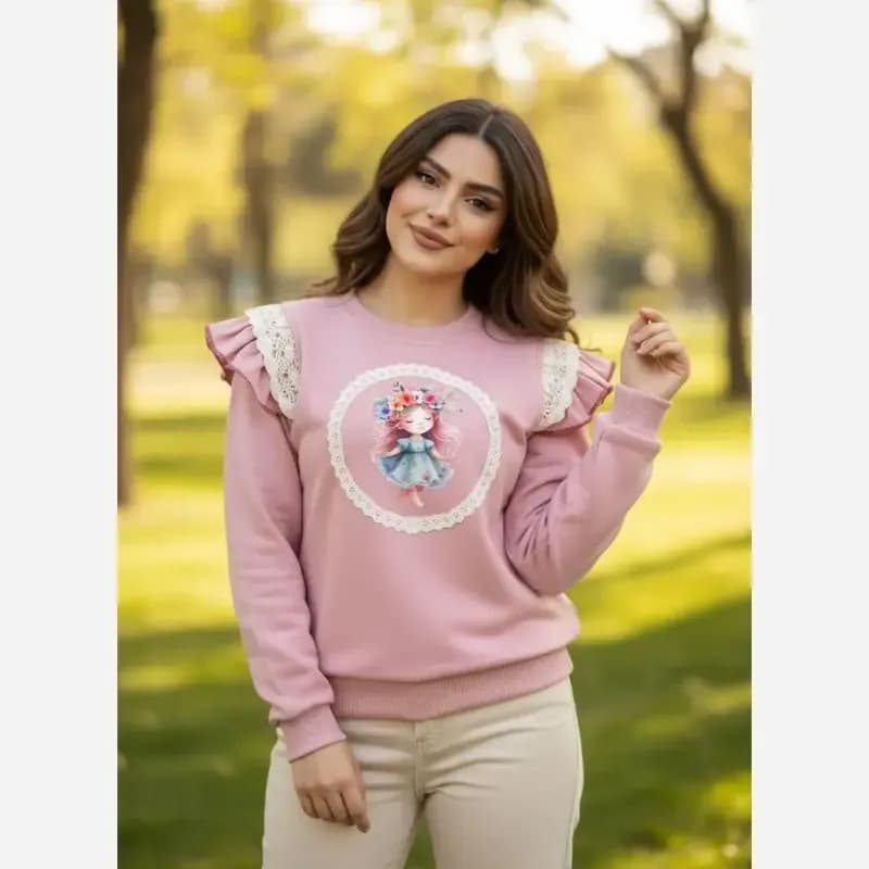 بلوز دورس و دانتل دخترانه مناسب 1 تا 15 سال — تصویر ۳