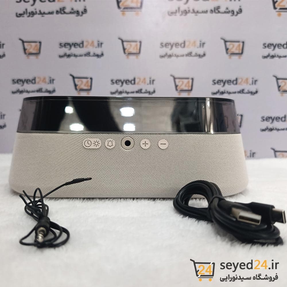 اسپیکر بلوتوثی و ساعت رومیزی هوشمند 15وات — تصویر ۳