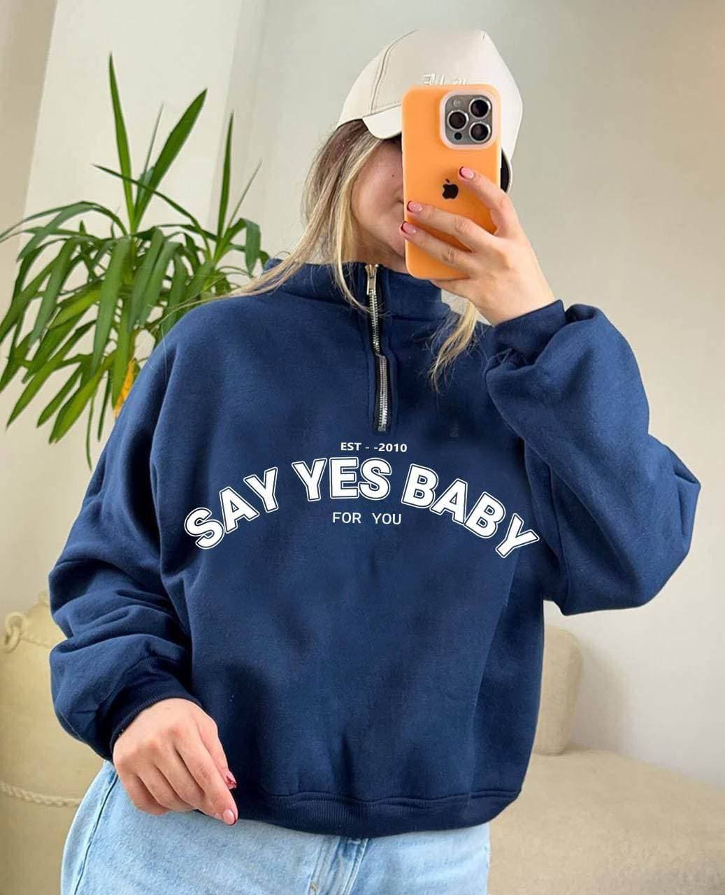 سویشرت مدل say yes مدرن و متفاوت