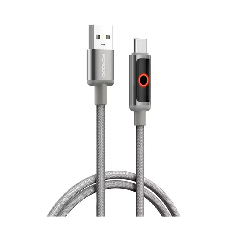 کابل شارژ پرودو مدل PORODO PDCBL0043GY Porodo PDCBL0043GY Charging Cable