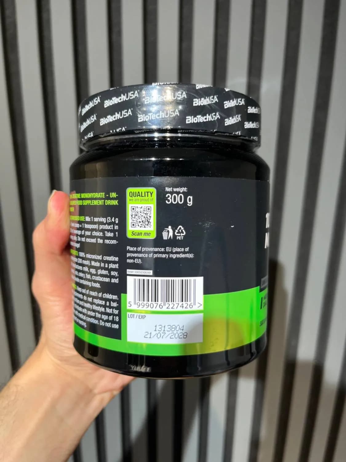 کراتین بایوتک BioTechUSA مونوهیدرات ۳۰۰ و ۵۰۰ گرم — تصویر ۳