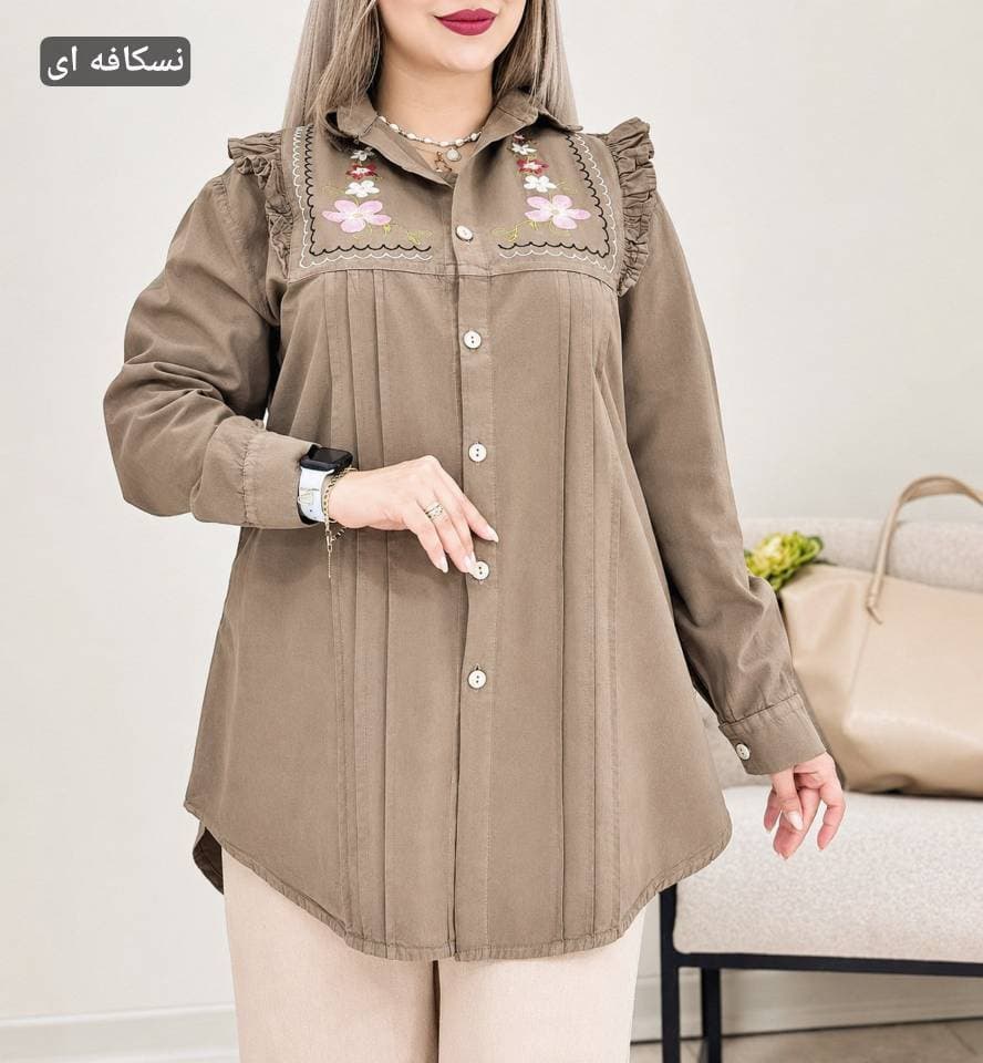 مانتو شومیز بانو مینیمال و شیک — تصویر ۲