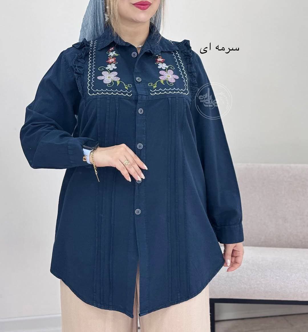 مانتو شومیز بانو مینیمال و شیک — تصویر ۸