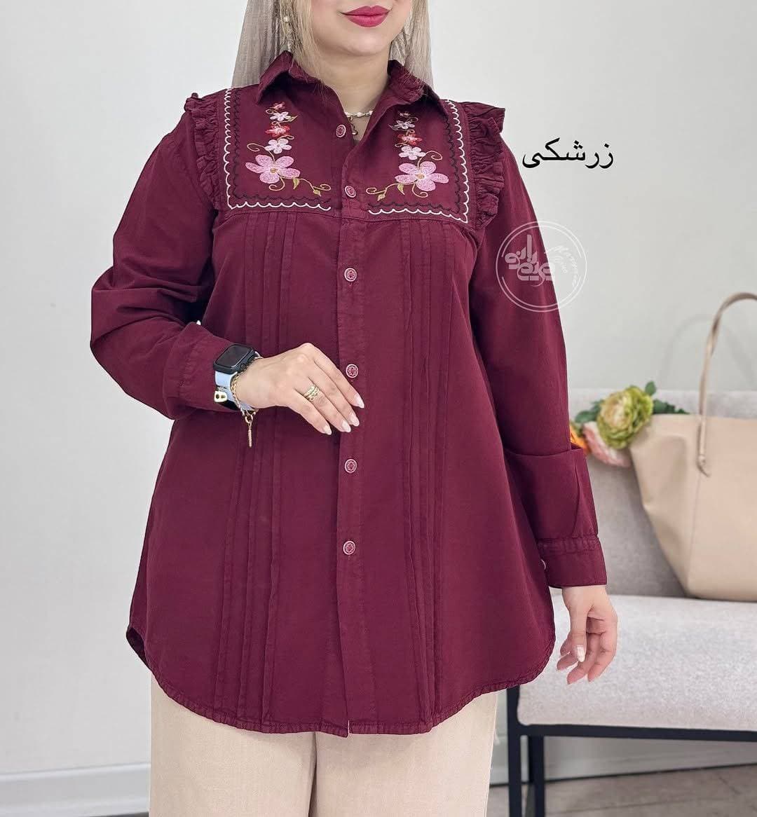 مانتو شومیز بانو مینیمال و شیک — تصویر ۴