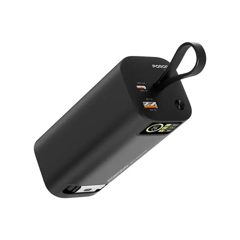 پاوربانک پرودو مدل PORODO PD-PBFCH066-BK Porodo PD-PBFCH066-BK Power Bank — تصویر ۲