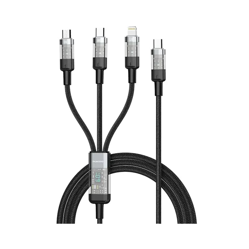 کابل شارژ پرودو مدل PORODO PD-CBL0019-BK