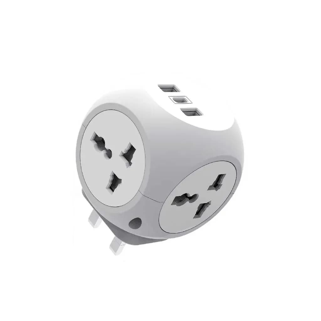 چند راهی برق مسافرتی گرین لاین (Green Lion) – مدل Multi Port با درگاه USB — تصویر ۳