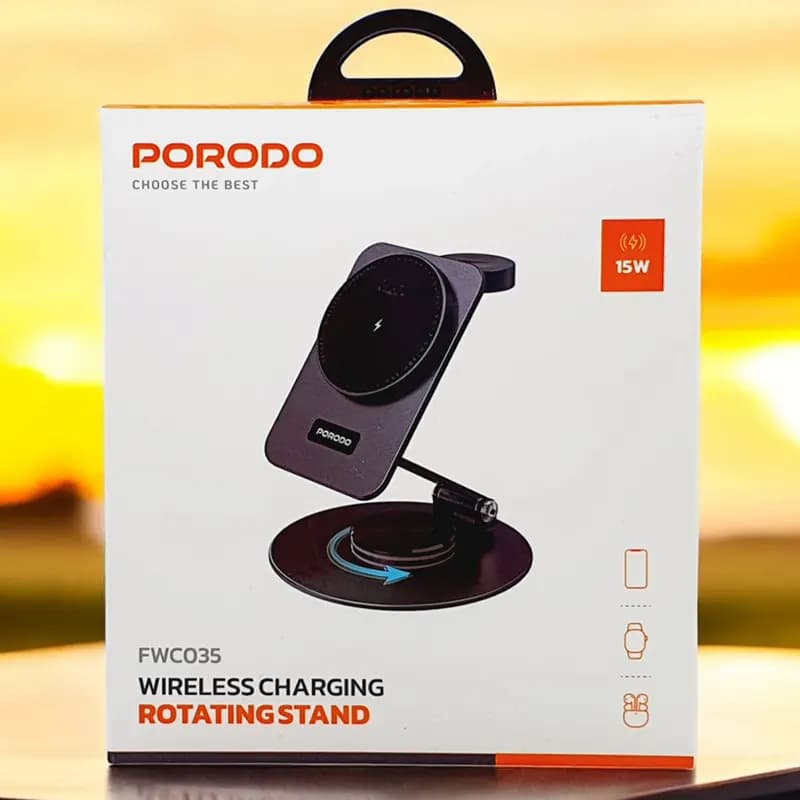 استند شارژ پرودو مدل PORODO PD-FWCH035-BK — تصویر ۷