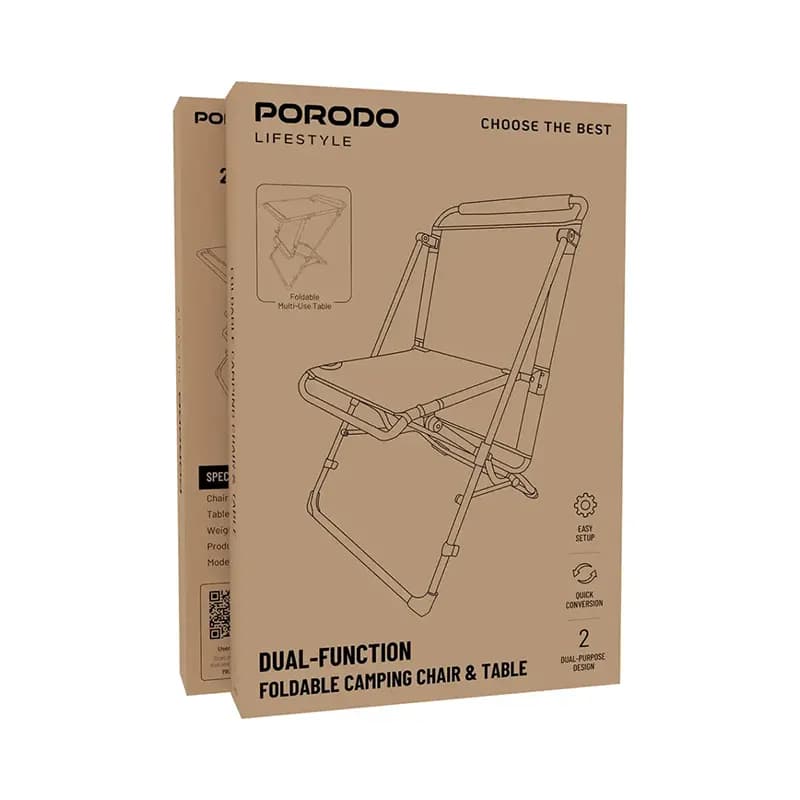 میز و صندلی کمپینگ پرودو مدل PORODO PDLFST8200OR — تصویر ۳