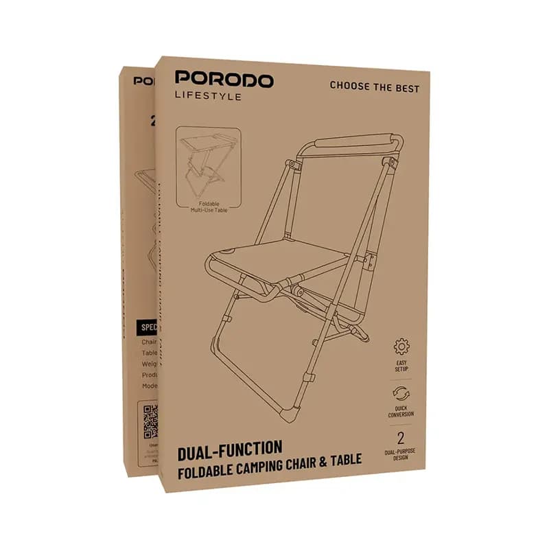 میز و صندلی کمپینگ پرودو مدل PORODO PDLFST8200OR — تصویر ۴