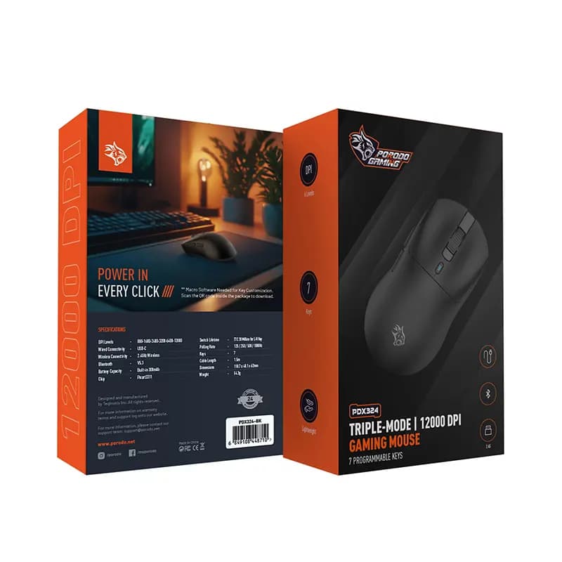 ماوس گیمینگ پرودو مدل PORODO PDX324-BK — تصویر ۶