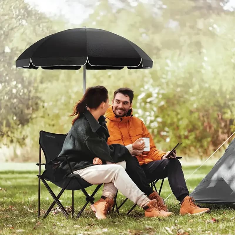 صندلی کمپینگ و چتر پرودو مدل PORODO PDLFSTCH21BK — تصویر ۵