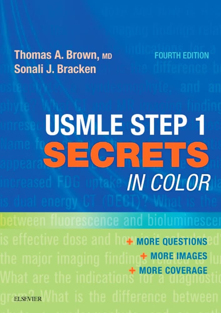 کتاب USMLE Step 1 Secrets in Color 4th Edition 2017 (رازهای مرحله ۱ USMLE به رنگ، ویرایش چهارم ۲۰۱۷) نسخه انگلیسی PDF