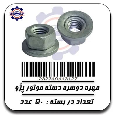مهره دو سره دسته موتور پژو