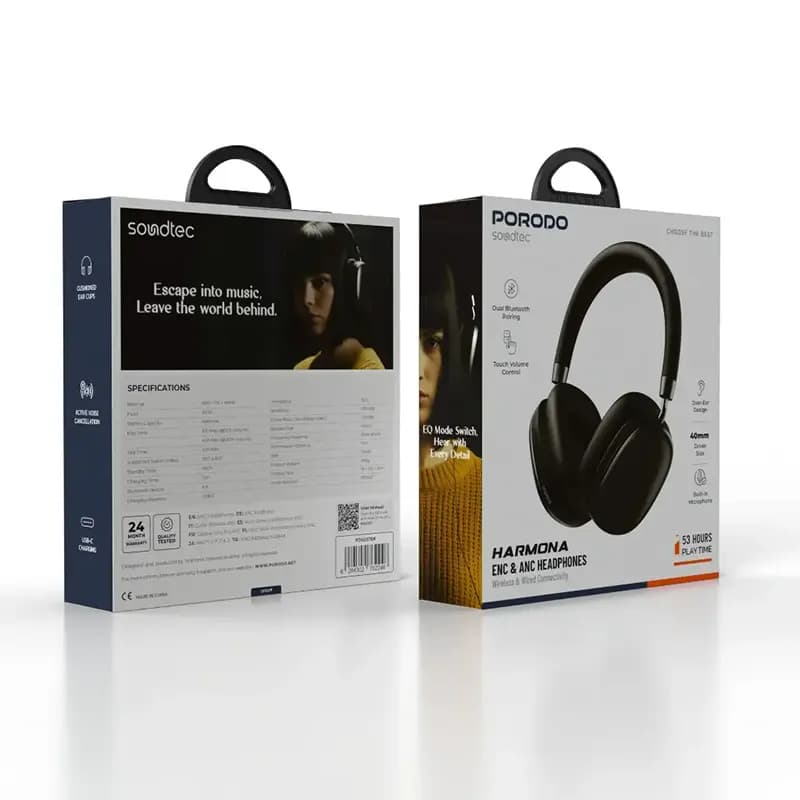 هدفون پرودو مدل PORODO PD1037BK — تصویر ۷
