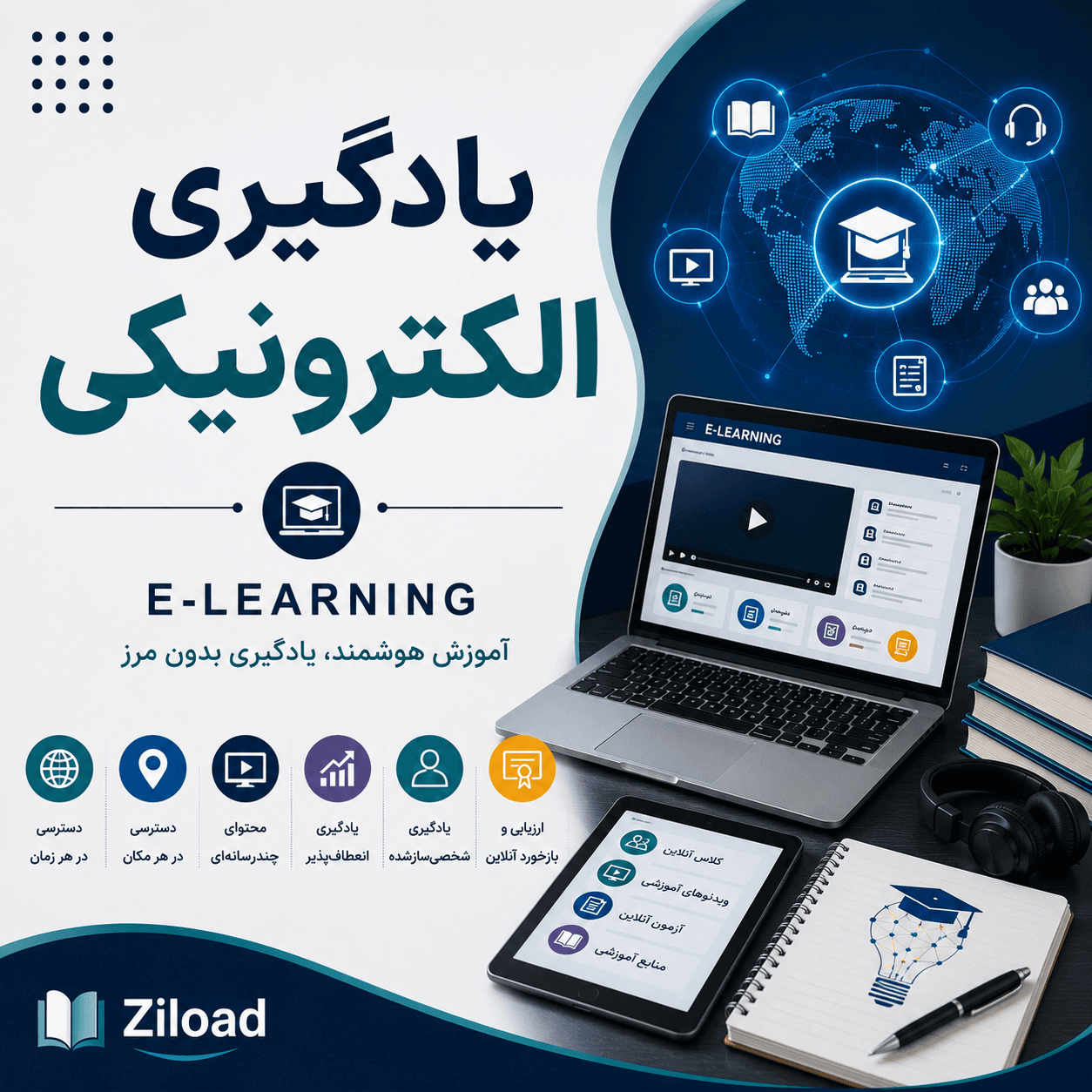 دانلود پاورپوینت یادگیری الکترونیکی (E-Learning)
