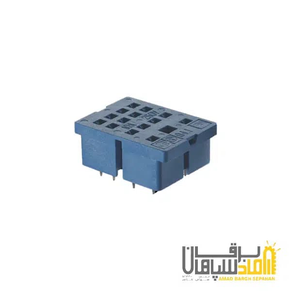 سوکت Finder فیندر پایه روبردی جهت نصب رله 5532 با قابلیت نصب کلیپس فلزی مدل SMA 9412