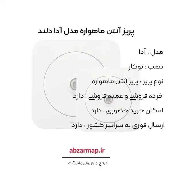 پریز آنتن ماهواره مدل آدا دلند — تصویر ۳