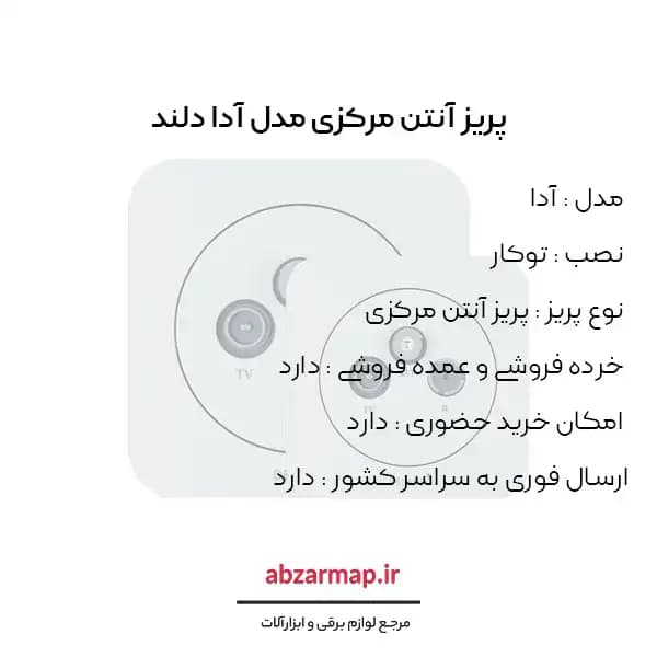 پریز آنتن مرکزی مدل آدا دلند — تصویر ۳